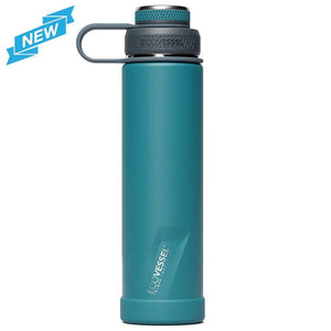 EcoVessel The Boulder TriMax Triple Insulated Water Bottle with Strainer - 700ml-Black Shadow-Hello-Charlie